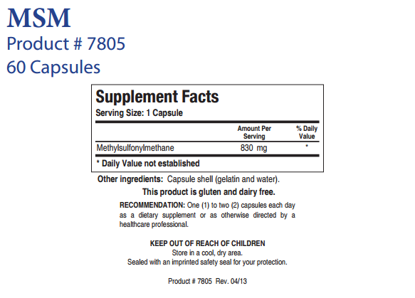 MSM by Biotics Research