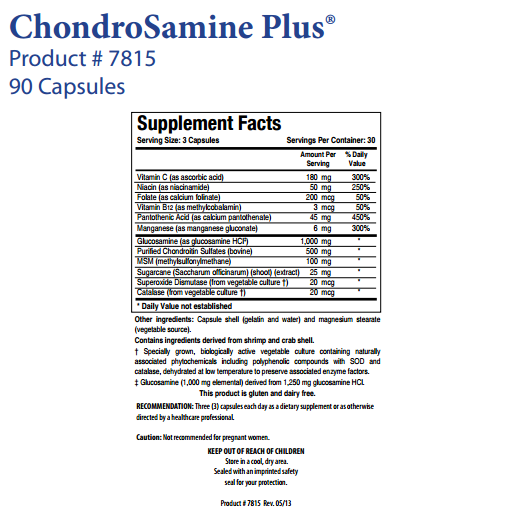 ChondroSamine Plus by Biotics Research