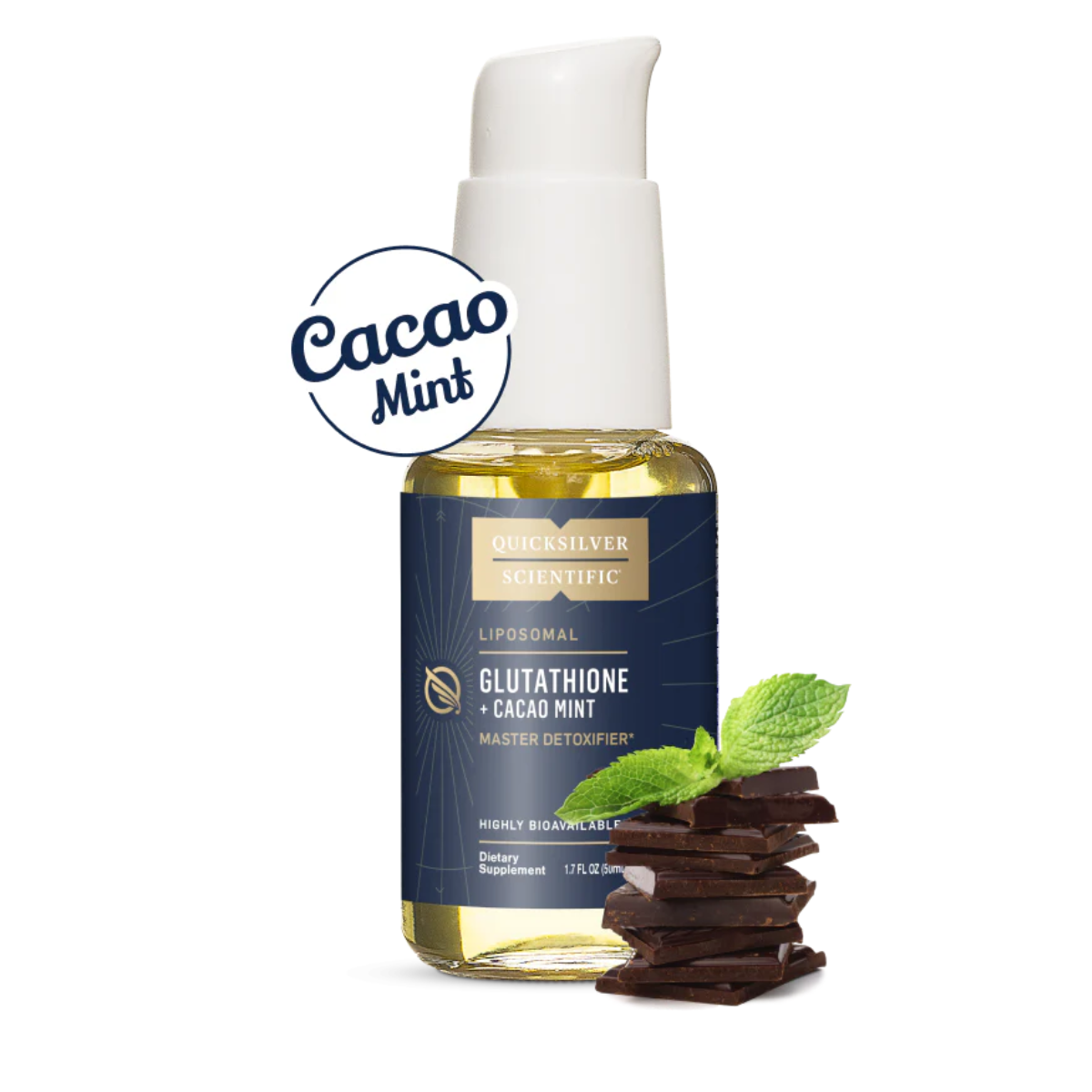 Liposomal Glutathione by Quicksilver Scientific cacao mint