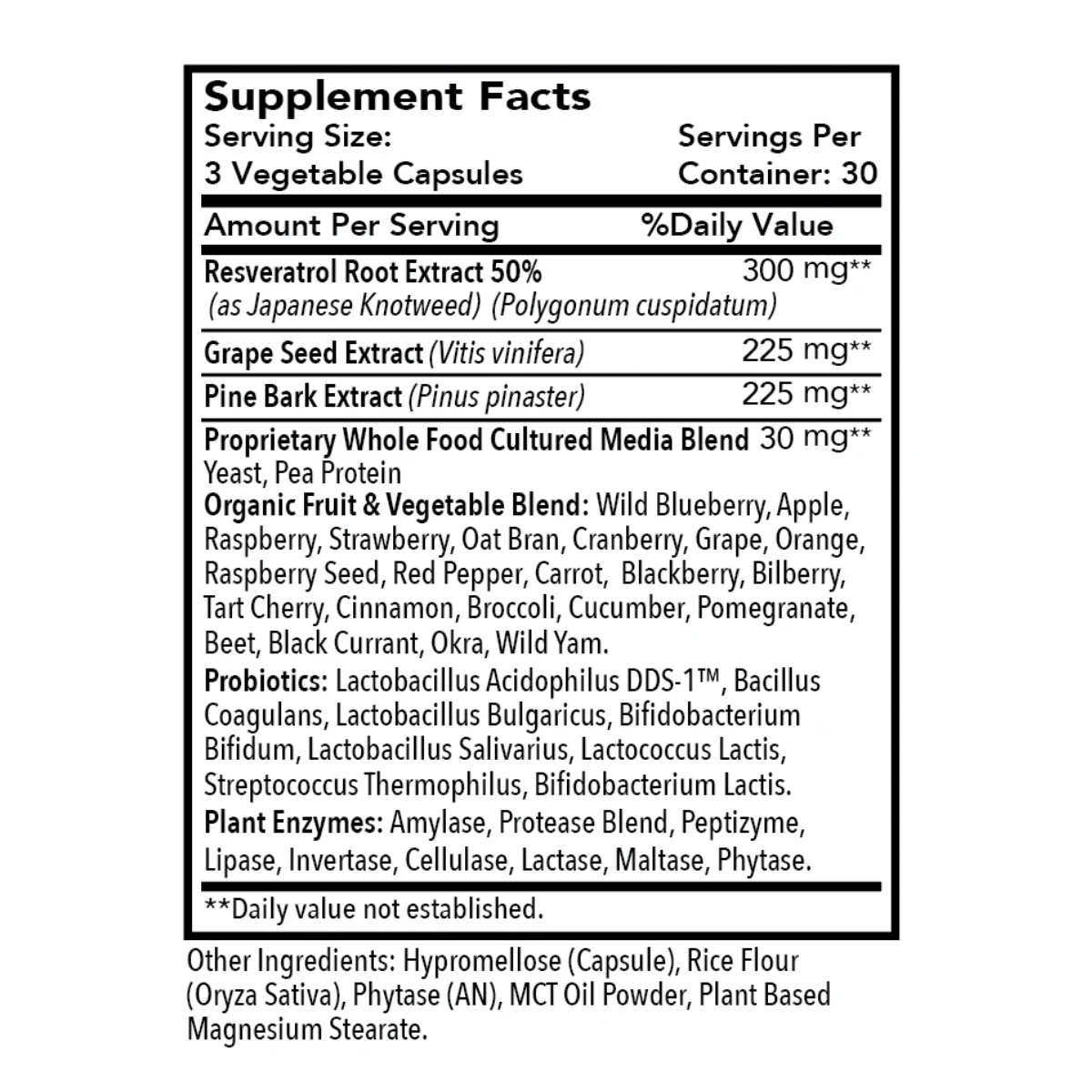 Essential Resveratrol 60 ct by Optimal Health Systems