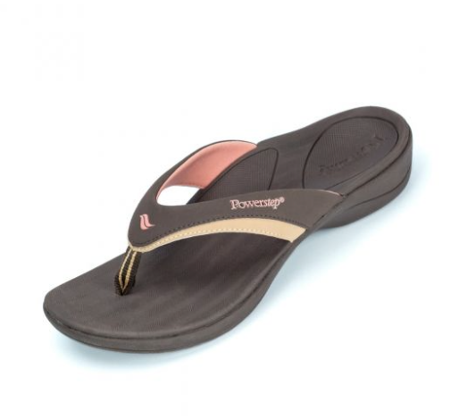 Women's Arch Supporting Brown Sandals by Powerstep