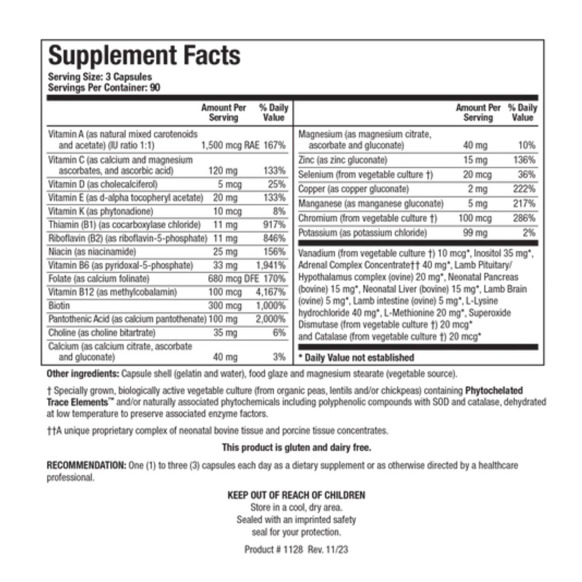 Bio-Glycozyme Forte (270 ct) by Biotics Research
