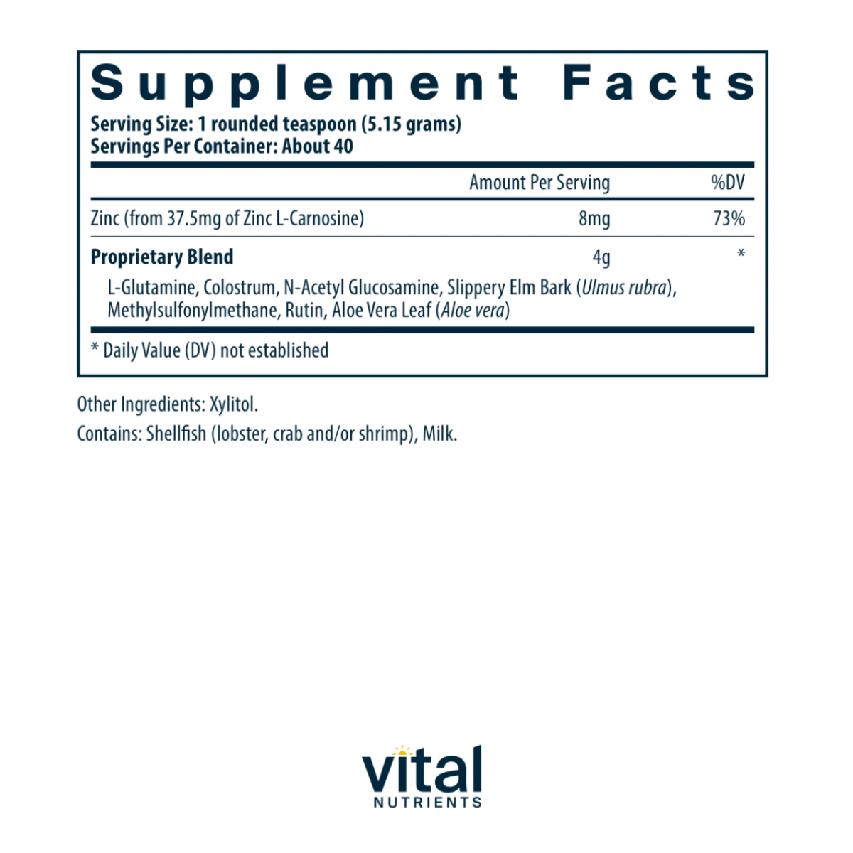 GI Repair Powder by Vital Nutrients