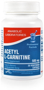 ACETYL L-CARNITINE 500MG 30 count by Anabolic Labs