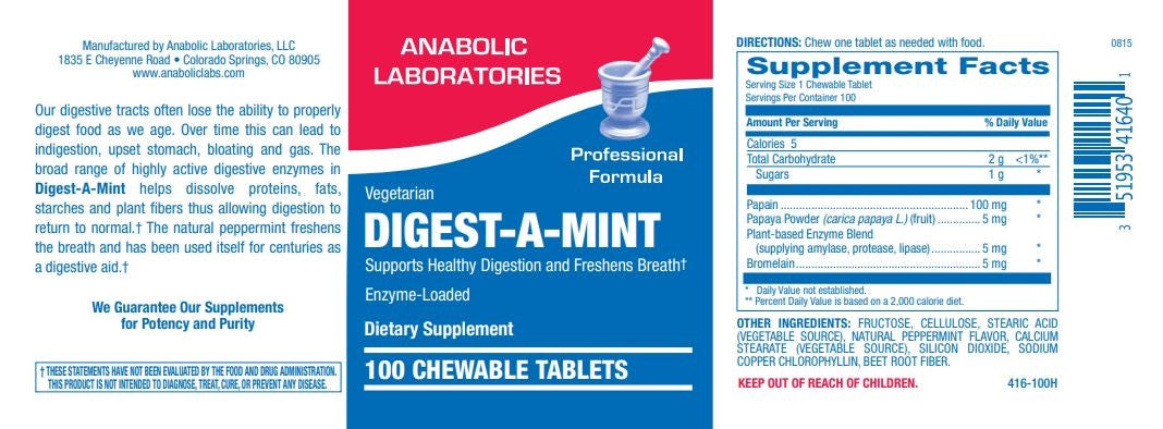 DIGEST-A-MINT 100 count by Anabolic Labs