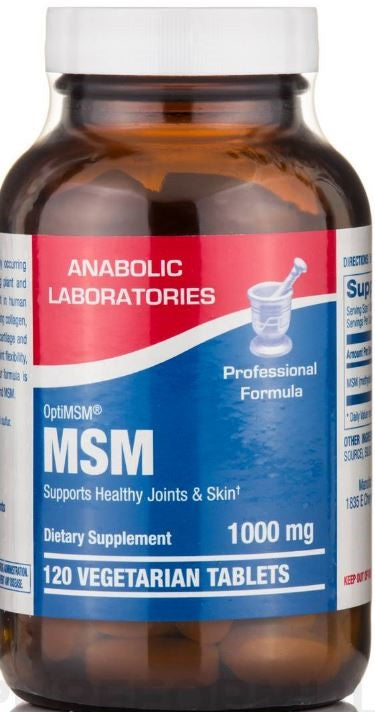 MSM (OptiMSM) VEG TAB 120 count by Anabolic Labs