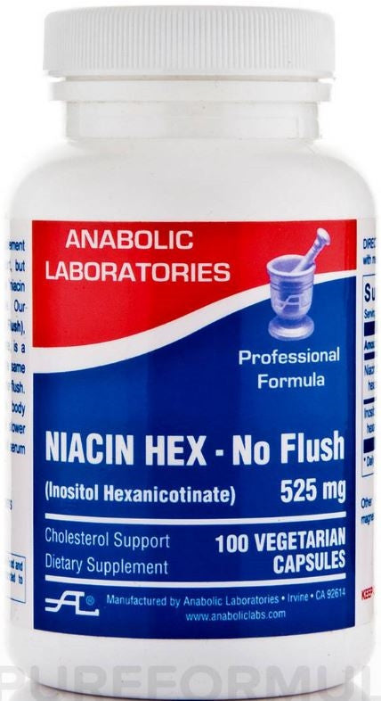 NIACIN HEX CAPS 100 count by Anabolic Labs