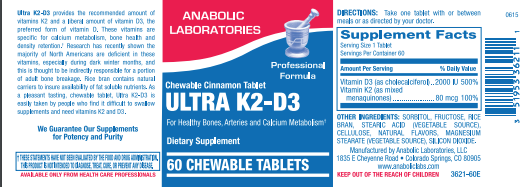 Ultra K2-D3 by Anabolic Laboratories