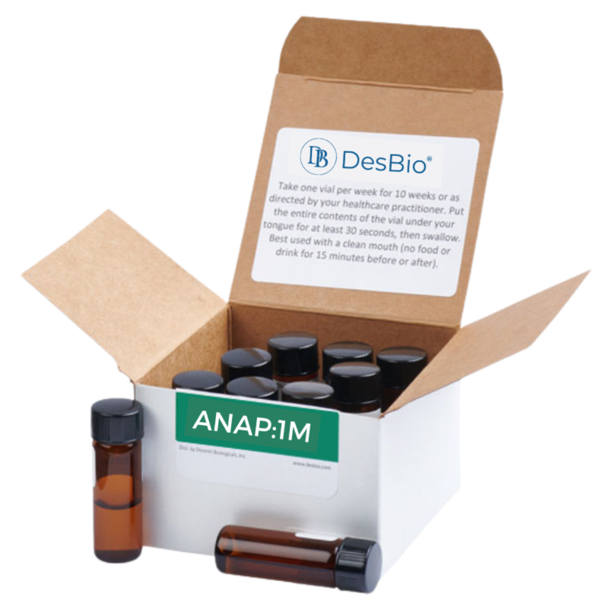 ANAP:1M formerly Anaplasma Series Symptom Relief 1M Kit by DesBio, series symptom relief, temporary relief of symptoms related to Anaplasmosis, including head discomfort, muscle complaints, joint ailments and chills