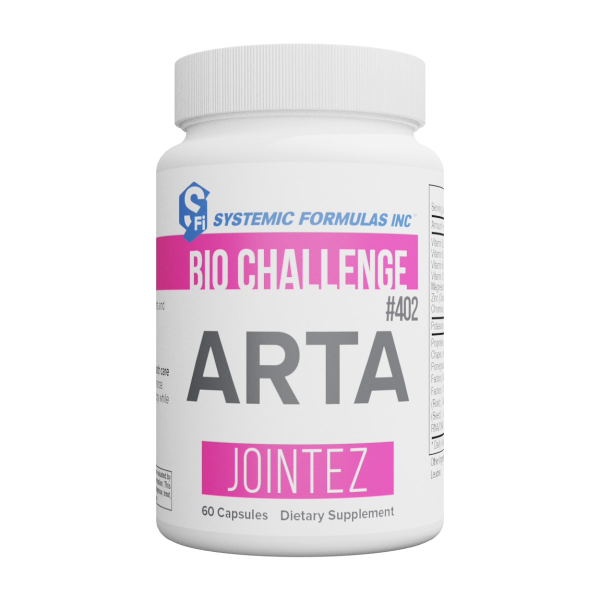 The ARTA formula is designed to support joint mobility, flexibility, and overall comfort using a powerful combination of natural botanicals and key biochemical nutrients.