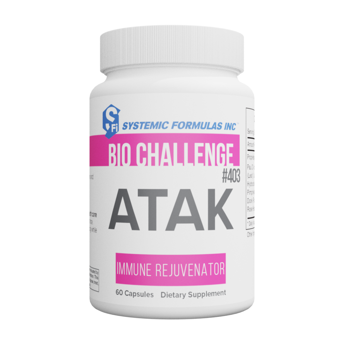 ATAK is a powerful herbal extract formulated to address deeply embedded pathogenic influences and bolster immunological support.