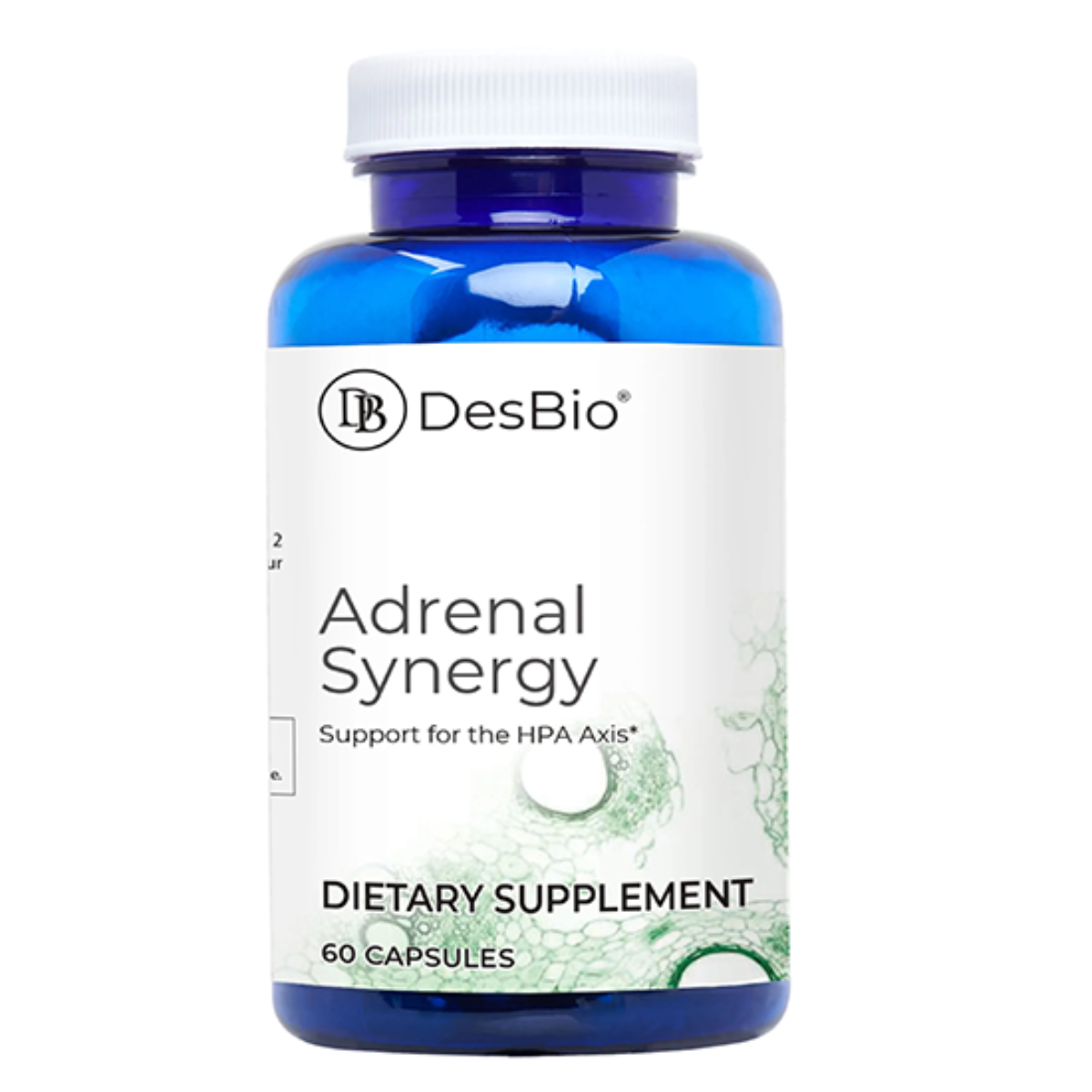 Adrenal Synergy by DesBio, hormone support, adrenal support, adrenal glands, HPA axis, glandulars, essential nutrients, botanicals, support neuro-endocrine pathways, occasional stress, adrenal fatigue, stress response