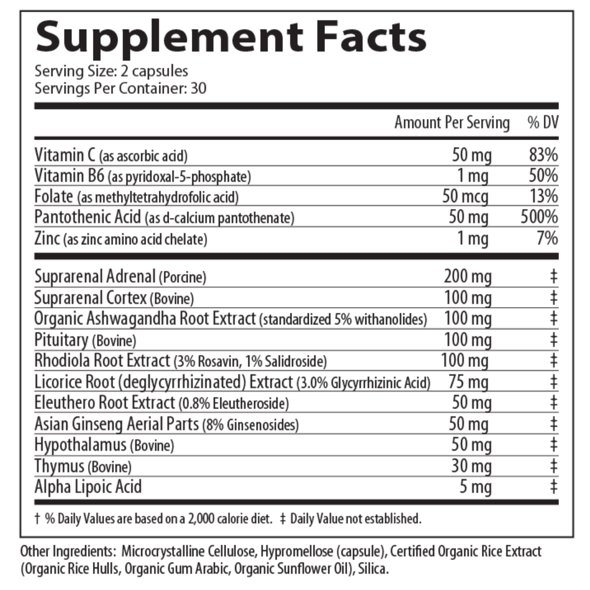 Adrenal Synergy by DesBio, hormone support, adrenal support, adrenal glands, HPA axis, glandulars, essential nutrients, botanicals, support neuro-endocrine pathways, occasional stress, adrenal fatigue, stress response