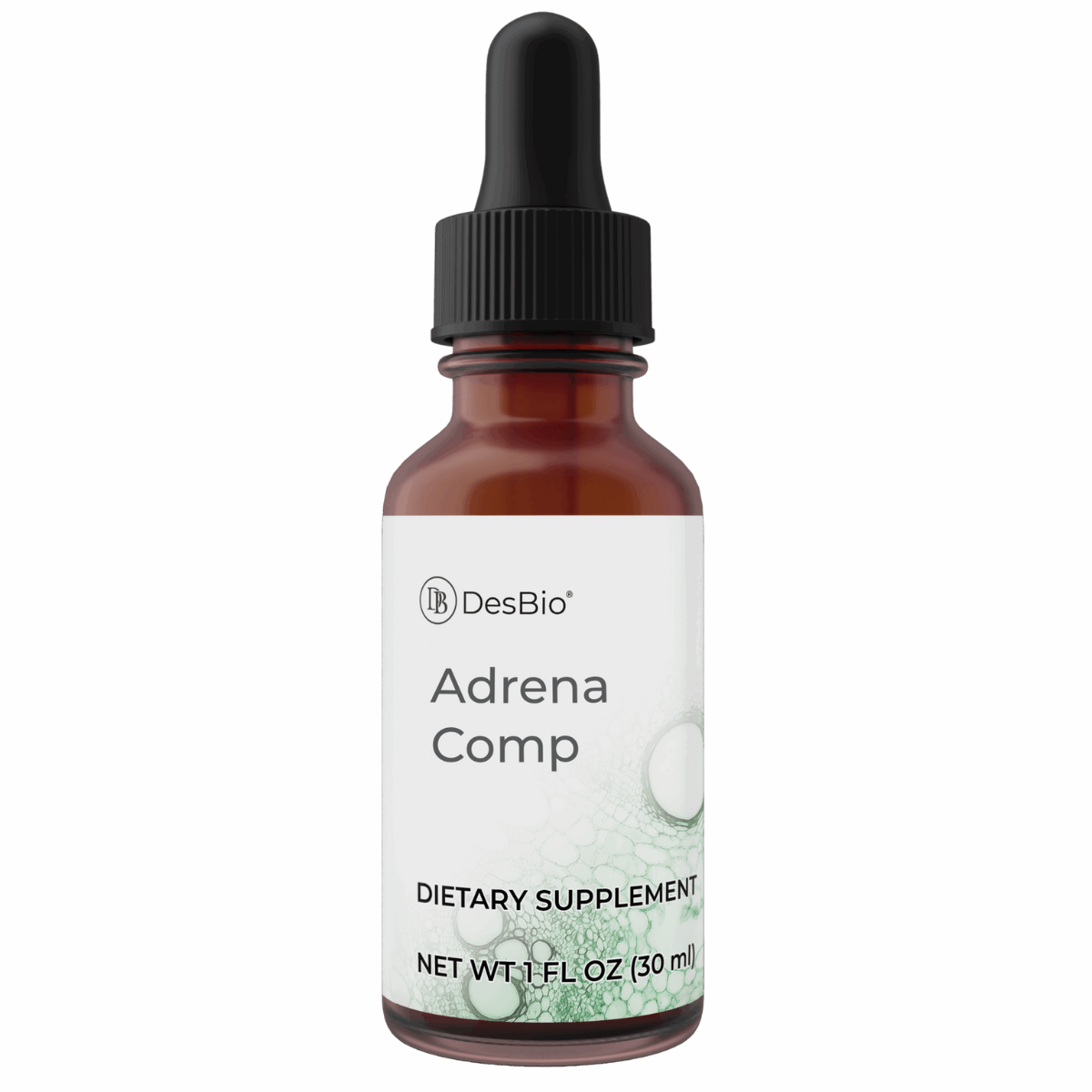 Adrena Comp by DesBio, hormone support, temporary relief of symptoms such as fatigue, exhaustion, feeling anxious, forgetfulness, and mood swings