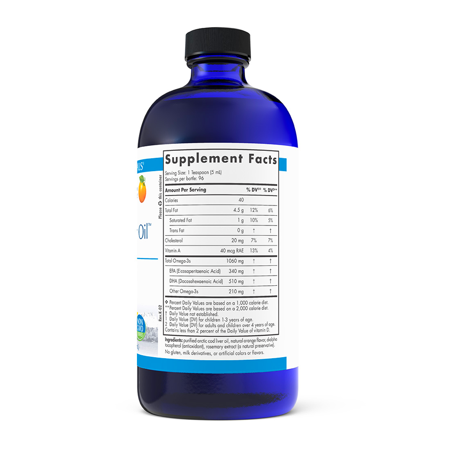 Arctic Cod Liver Oil 16 Fl. Oz. Orange by Nordic Naturals