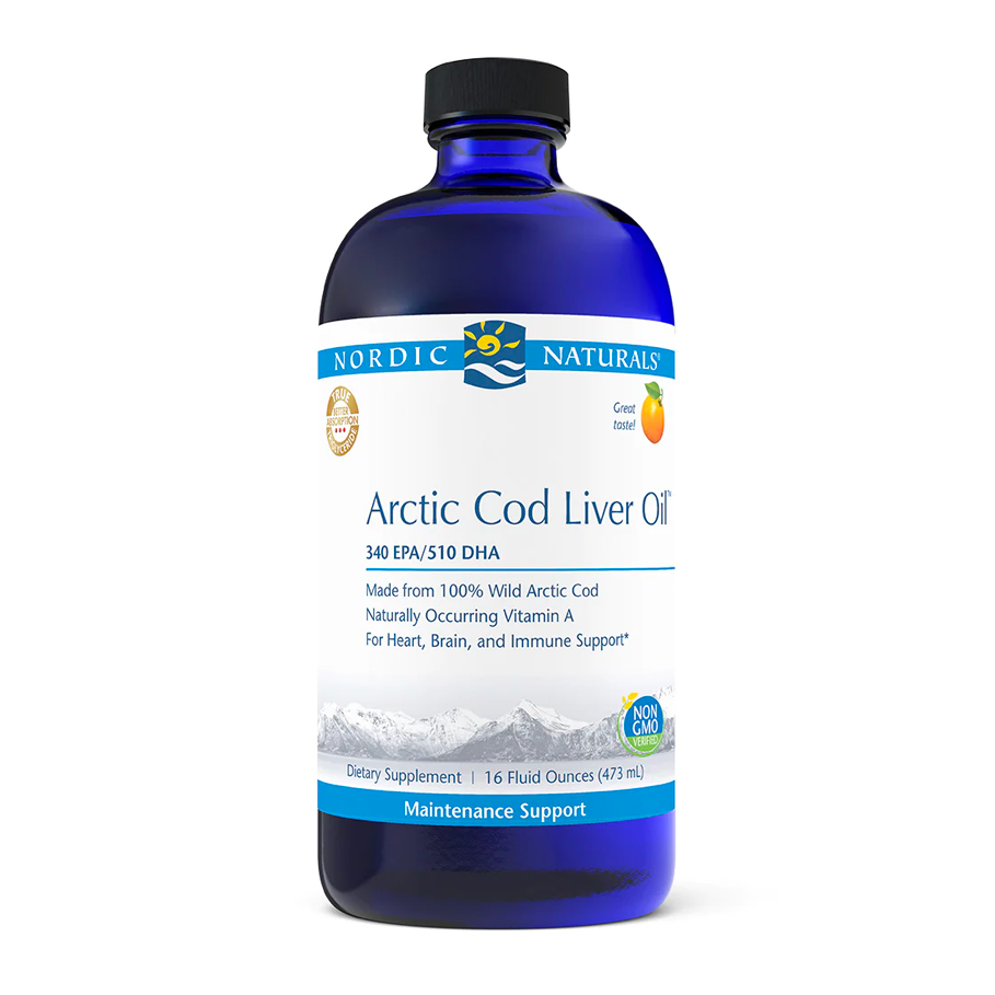 Arctic Cod Liver Oil 16 Fl. Oz. Orange by Nordic Naturals