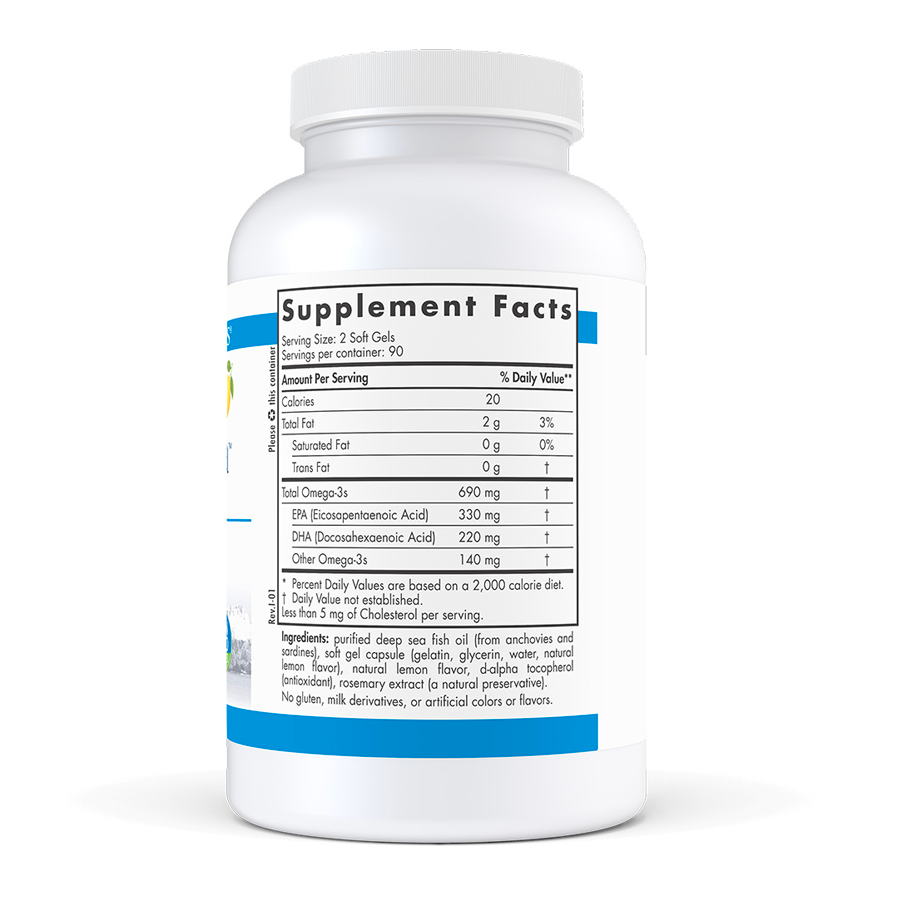 Arctic Omega 180 Soft Gels Lemon by Nordic Naturals