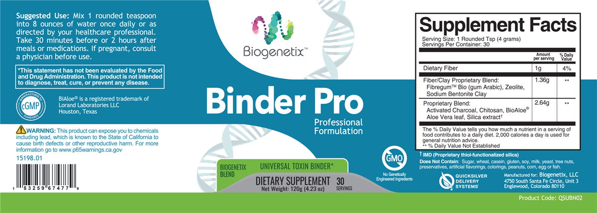 Binder Pro 30 Servings by BIOGENETIX