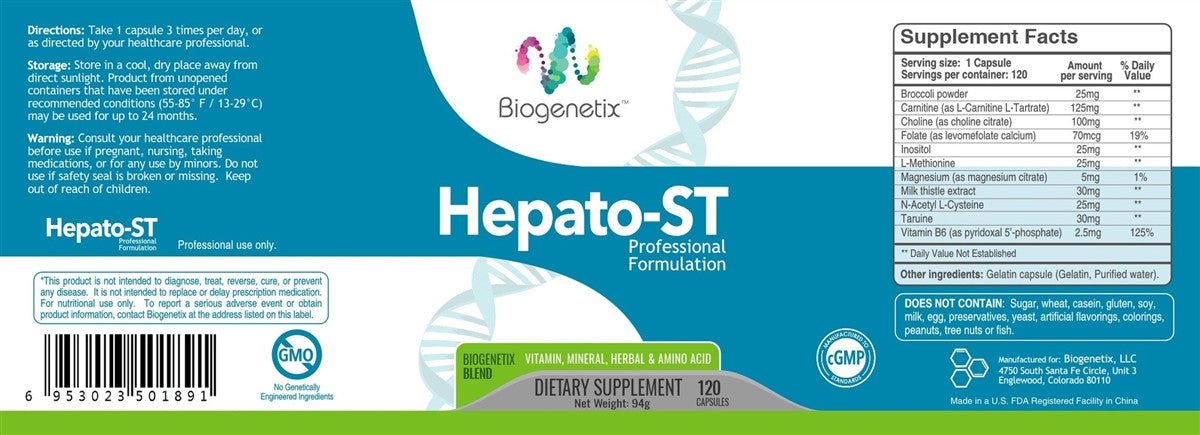 Hepato-ST 120 Capsules  by BIOGENETIX