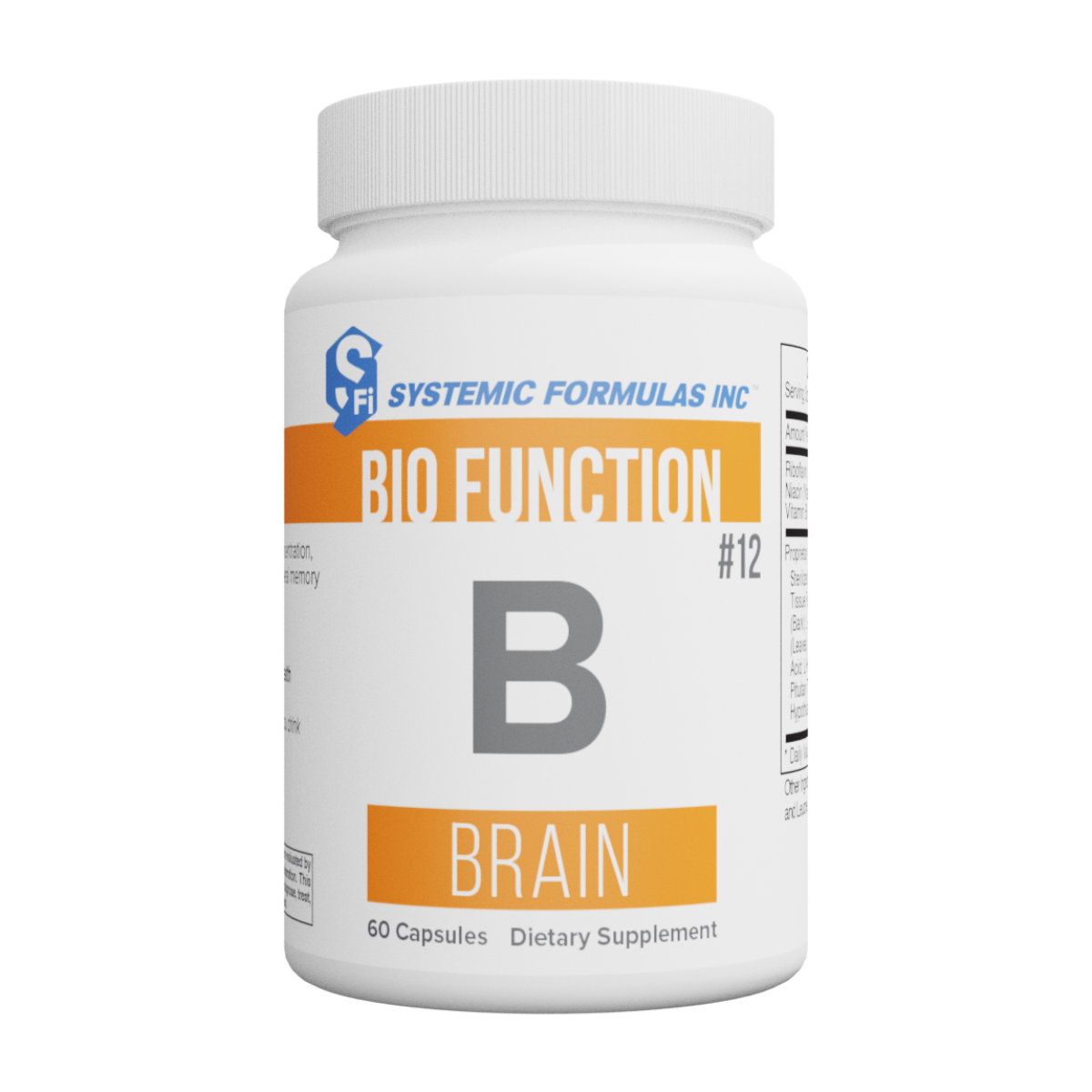 B – Brain provides key nutrients that support essential brain functions such as concentration, clarity, alertness, and memory. 