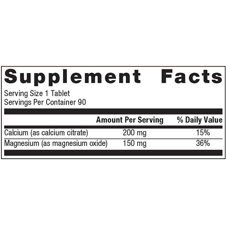 Bone Builder Vegetarian (formerly Osteo-Citrate) by Metagenics Ingredients Label