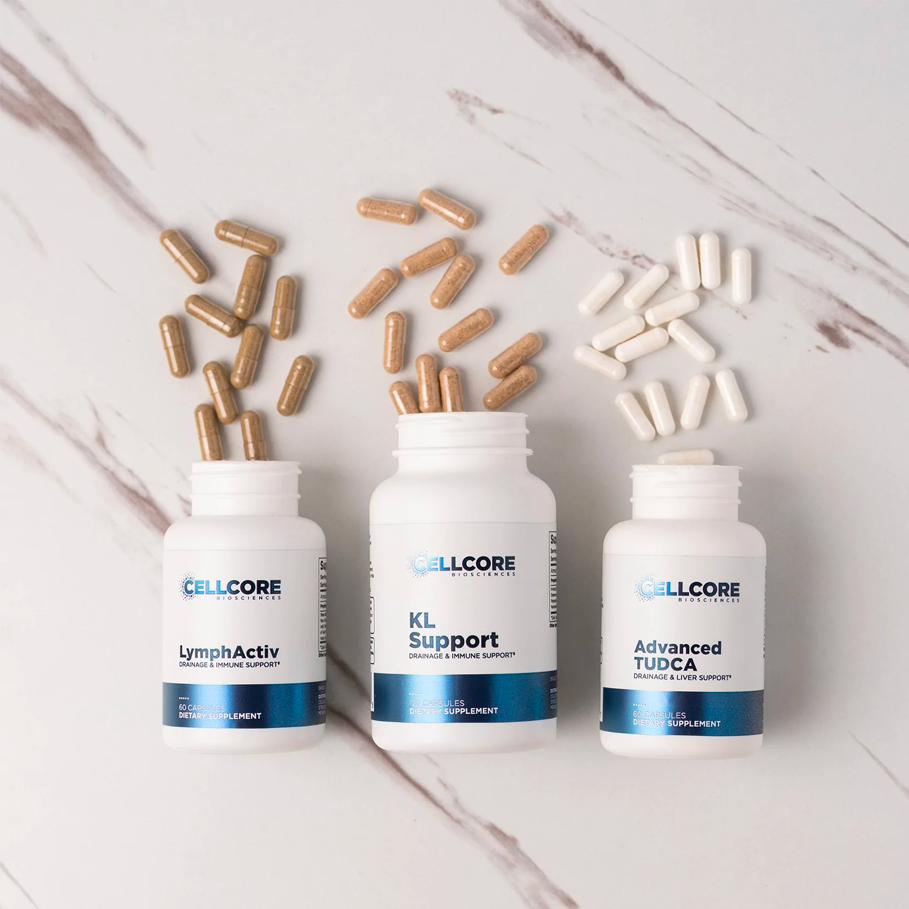 Liver Support Kit by CellCore Biosciences For Kidney, Liver, and Bile Duct Function