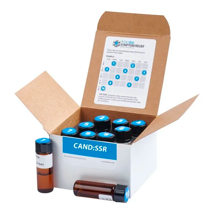 CAND:SSR (formerly Candida Albicans Series Therapy) by DesBio  for candida support. part of the candida protocol.