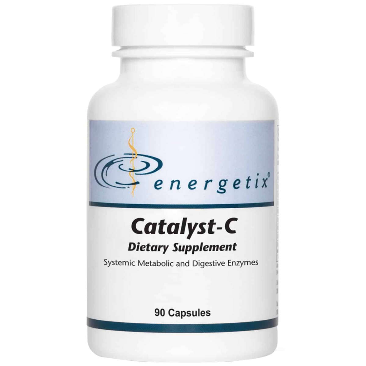 Catalyst C 90 capsules by Energetix, digestive support, digestive enzymes, healthy digestion, metabolic health, systemic metabolic enzymes