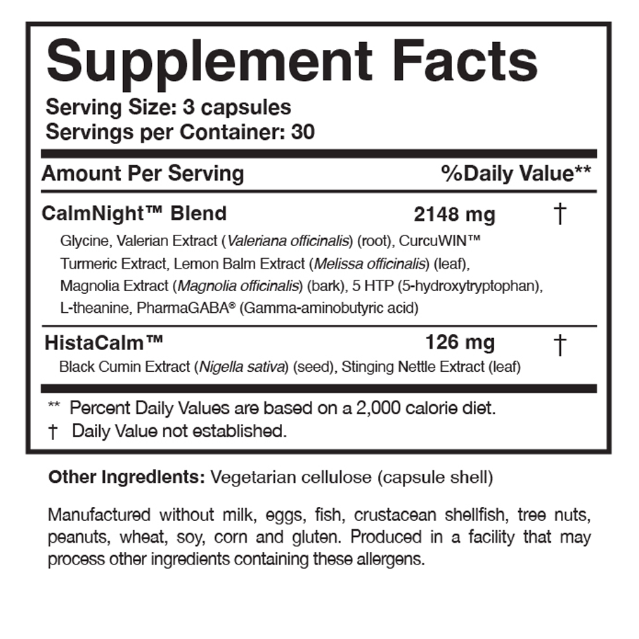 Circadian PM Ingredients