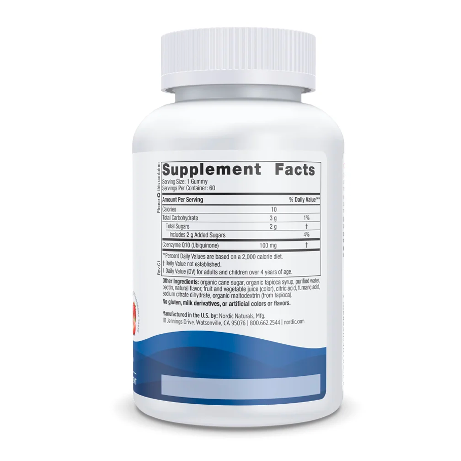 CoQ10 Strawberry Gummies by Nordic Naturals