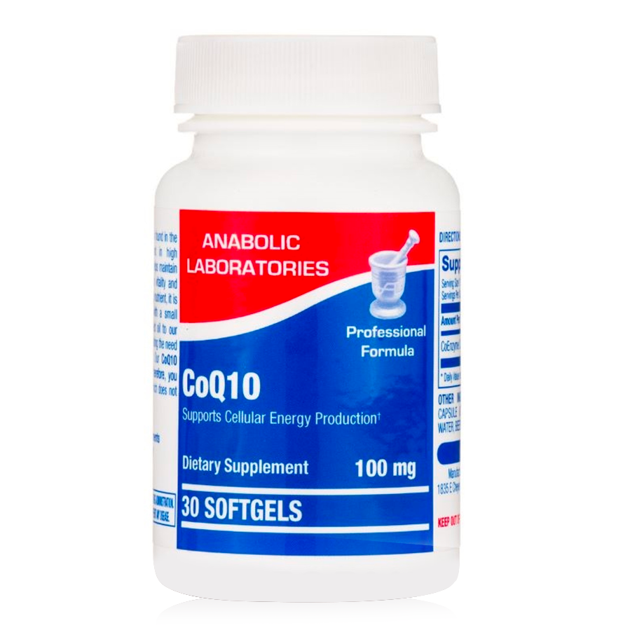 CoQ10, 100 mg SOFTGEL 30 count by Anabolic Labs