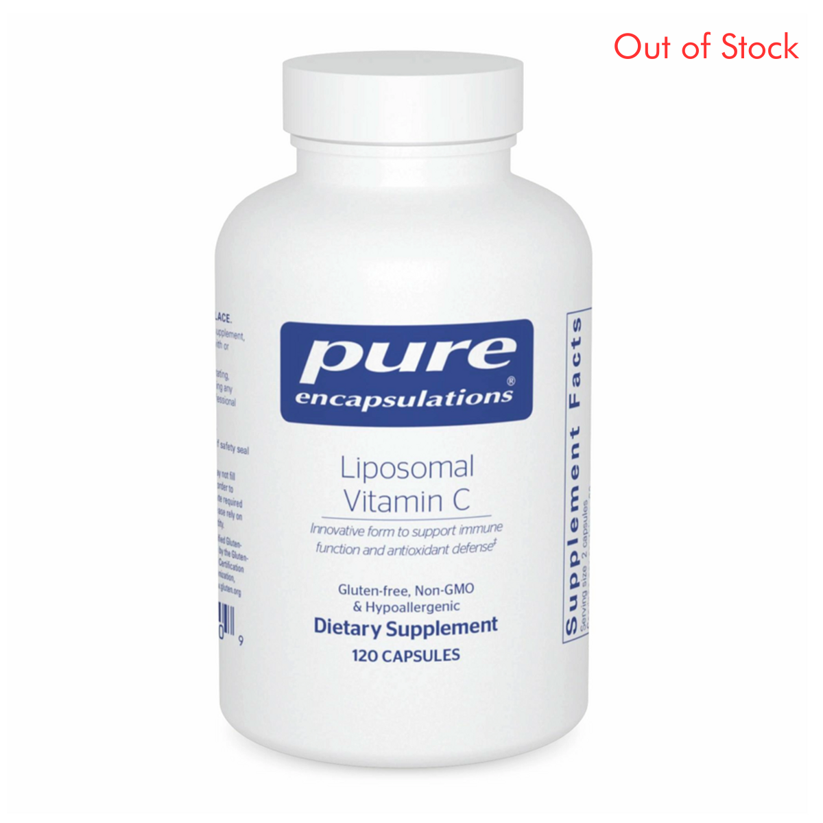 Liposomal Vitamin C 120 Capsules by Pure Encapsulations