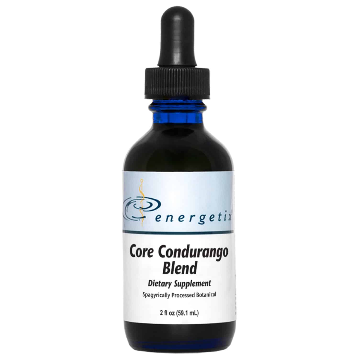 Core Condurango Blend is a spagyrically processed botanical blend featuring Condurango bark (Marsdenia cundurango), fenugreek seed, elecampane root, and complementary herbs to support digestive health, nutrient assimilation, normal digestive enzyme levels, metabolic balance, and healthy immune function.*