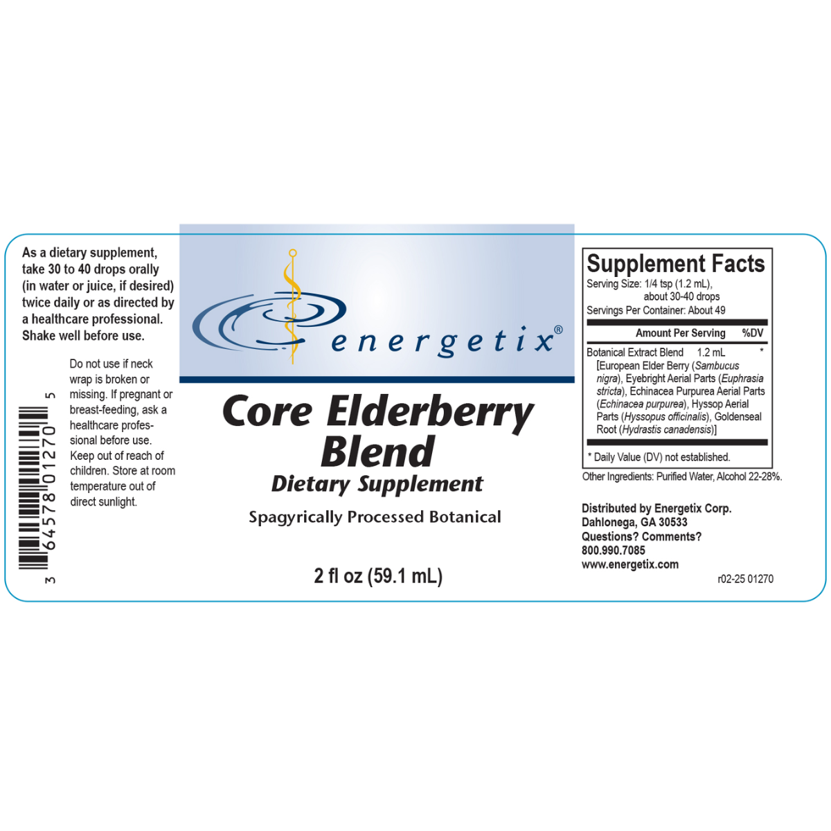 Core Elderberry Blend by Energetix
