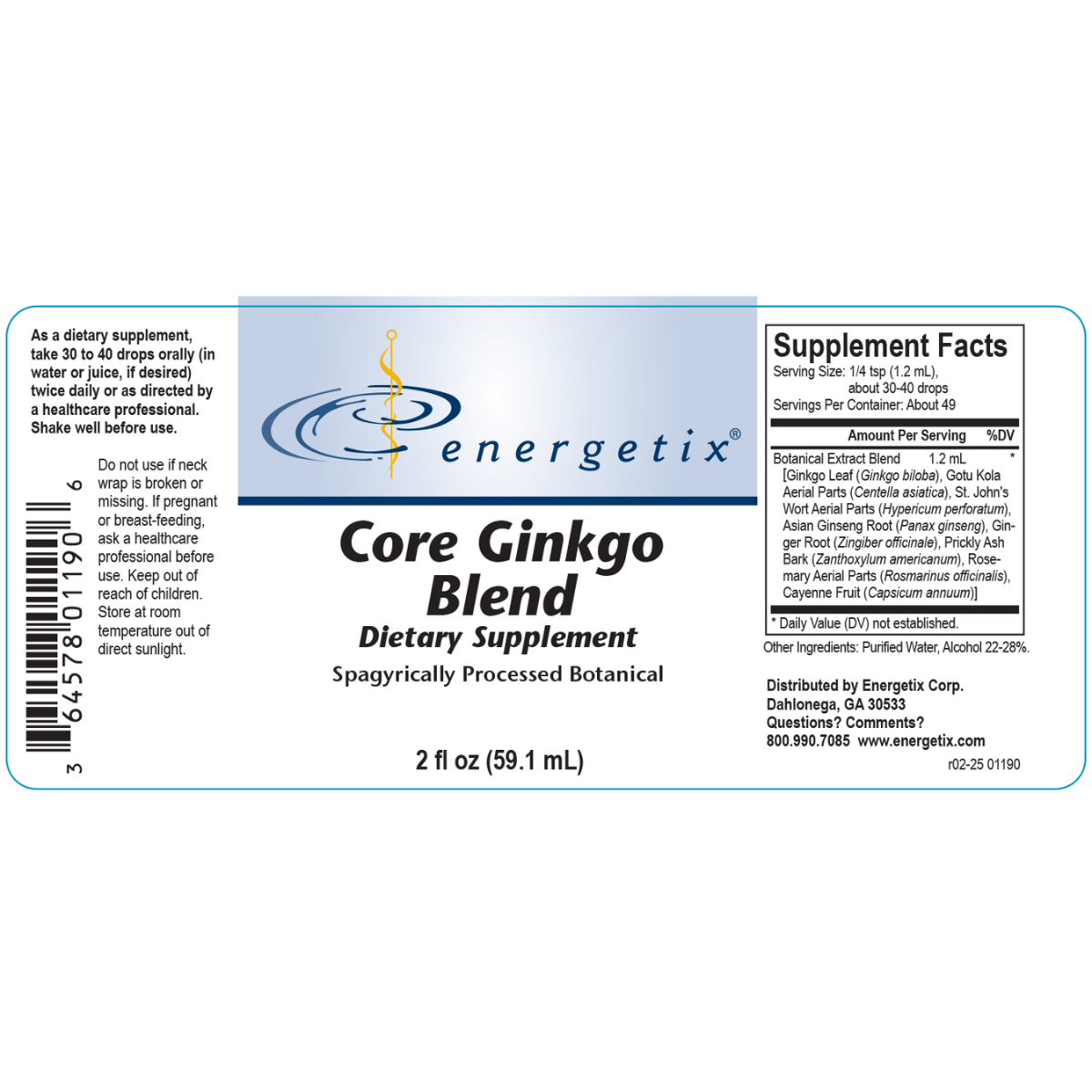 Core Ginkgo Blend by Energetix