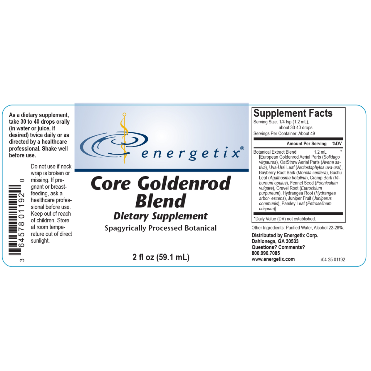 Core Goldenrod Blend by Energetix