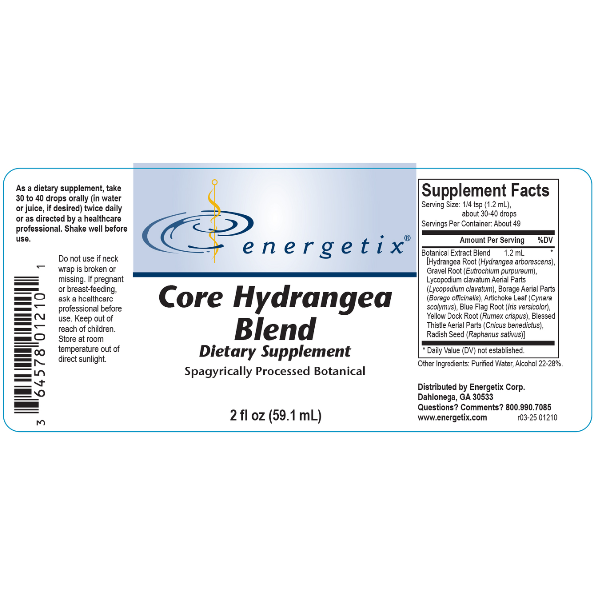 Core Hydrangea Blend by Energetix