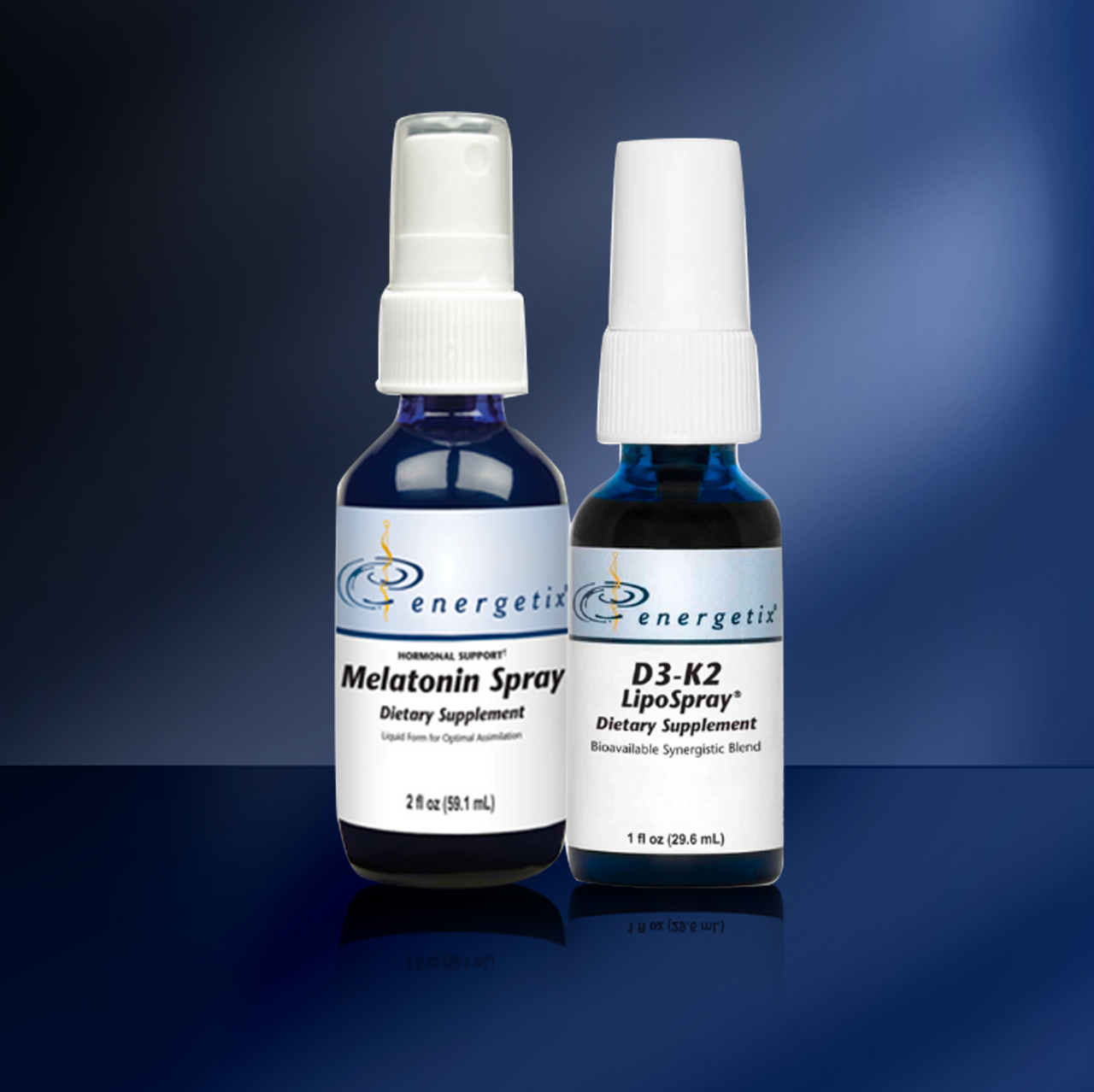 Day and Night Bundle by Energetix, synergistic blend of the prohormone vitamin D3 and the fat-soluble vitamin K2, regulate calcium uptake, maintain cardiovascular systems, sleeplessness, sleep support