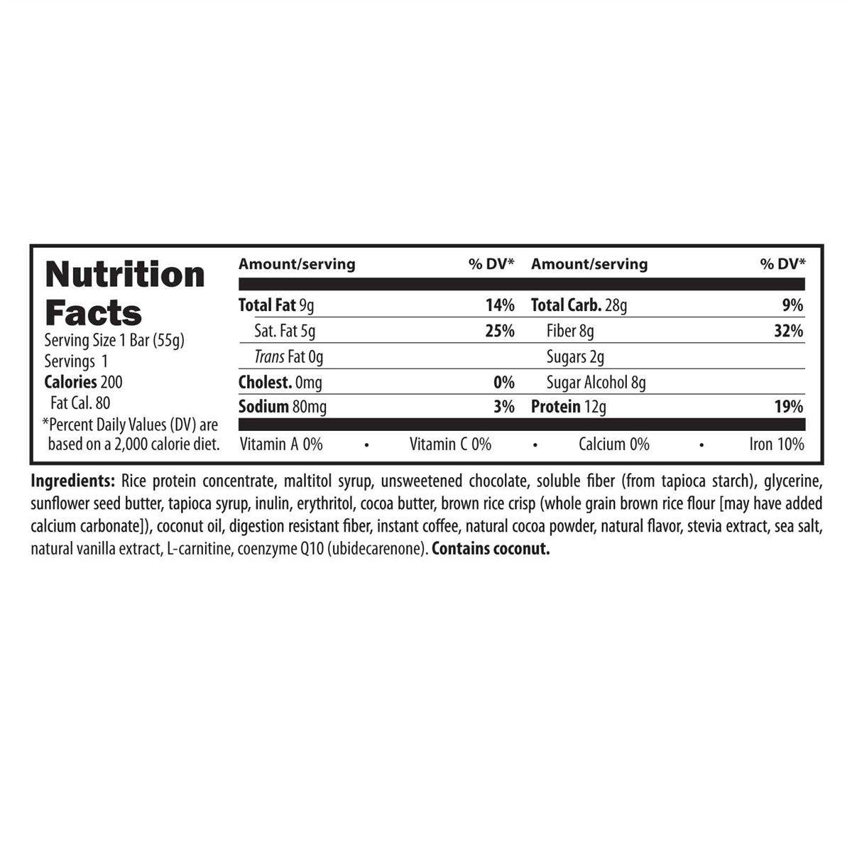 MochaNRG DF Bar by Designs for Health