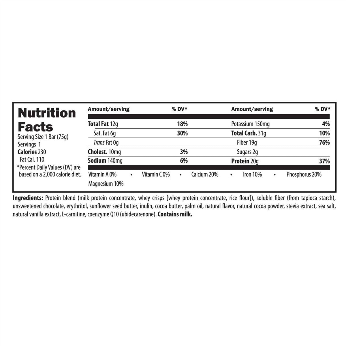 NRG Meal Bar by Designs for Health