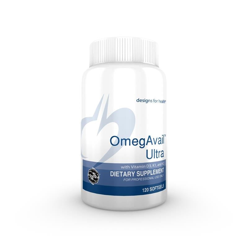 OmegAvail Ultra with Vitamin D3, K1 and K2 by Designs for Health