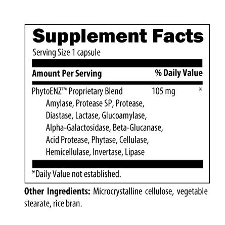 Plant Enzyme Digestive Formula by Designs for Health