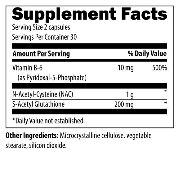 S-Acetyl Glutathione Synergy by Designs for Health
