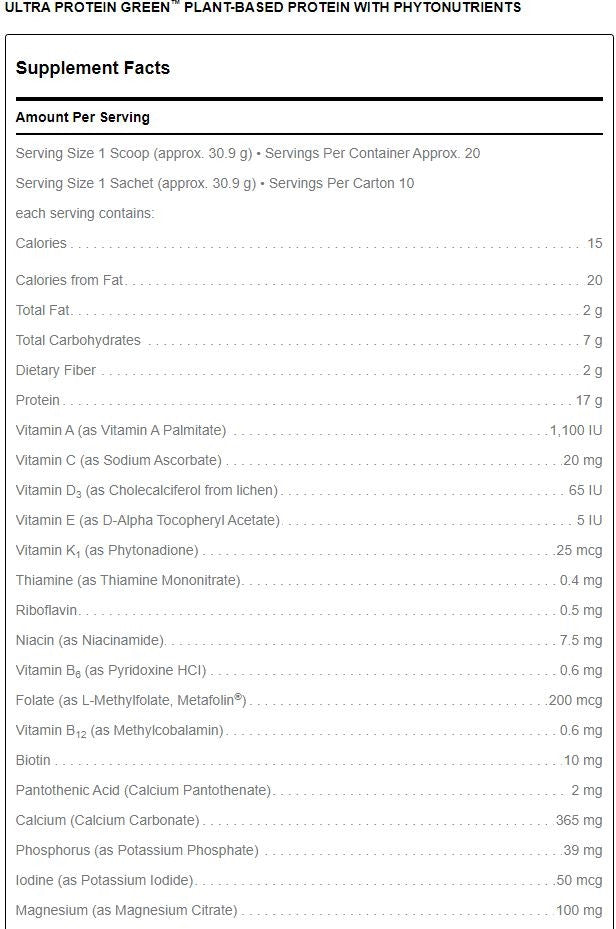 ULTRA PROTEIN GREEN 619 by Douglas Labs