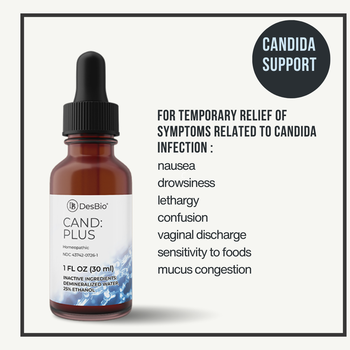 CAND:PLUS (formerly Candida Plus) by DesBio for candida infection