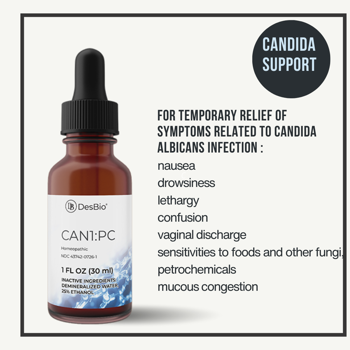 CAN1:PC (formerly Candida 1M) by DesBio for candida