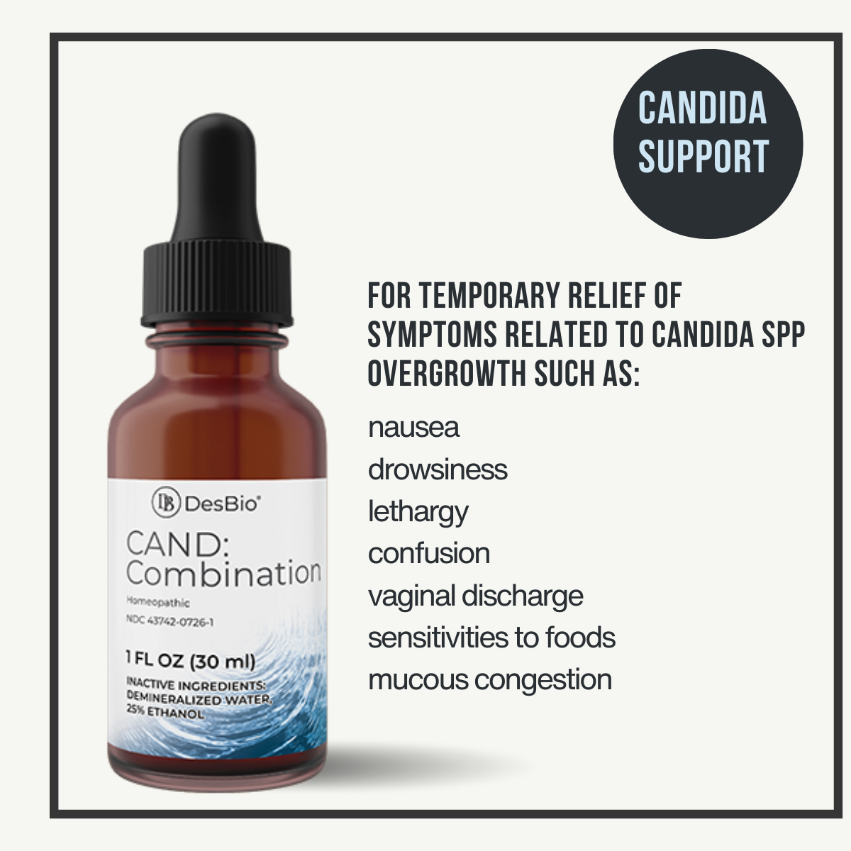 CAND:Combination (formerly Candida SPP) by Desbio for candida infection