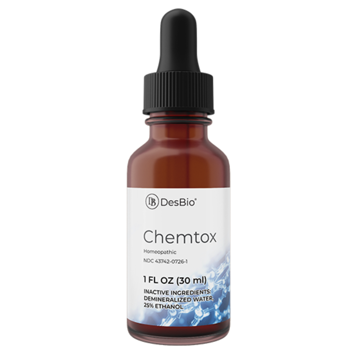 Chemtox by DesBio for the temporary relief of symptoms including fatigue, frequent colds, head pain, rash, occasional constipation, memory loss, sleep problems, tremor, and nausea.