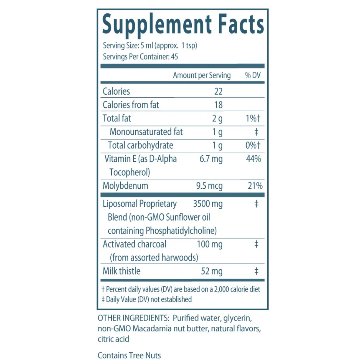 Daily Bind Liposomal by DesBio provides activated charcoal and liver-supporting herbs and nutrients in a liposomal delivery system. For detoxification.
