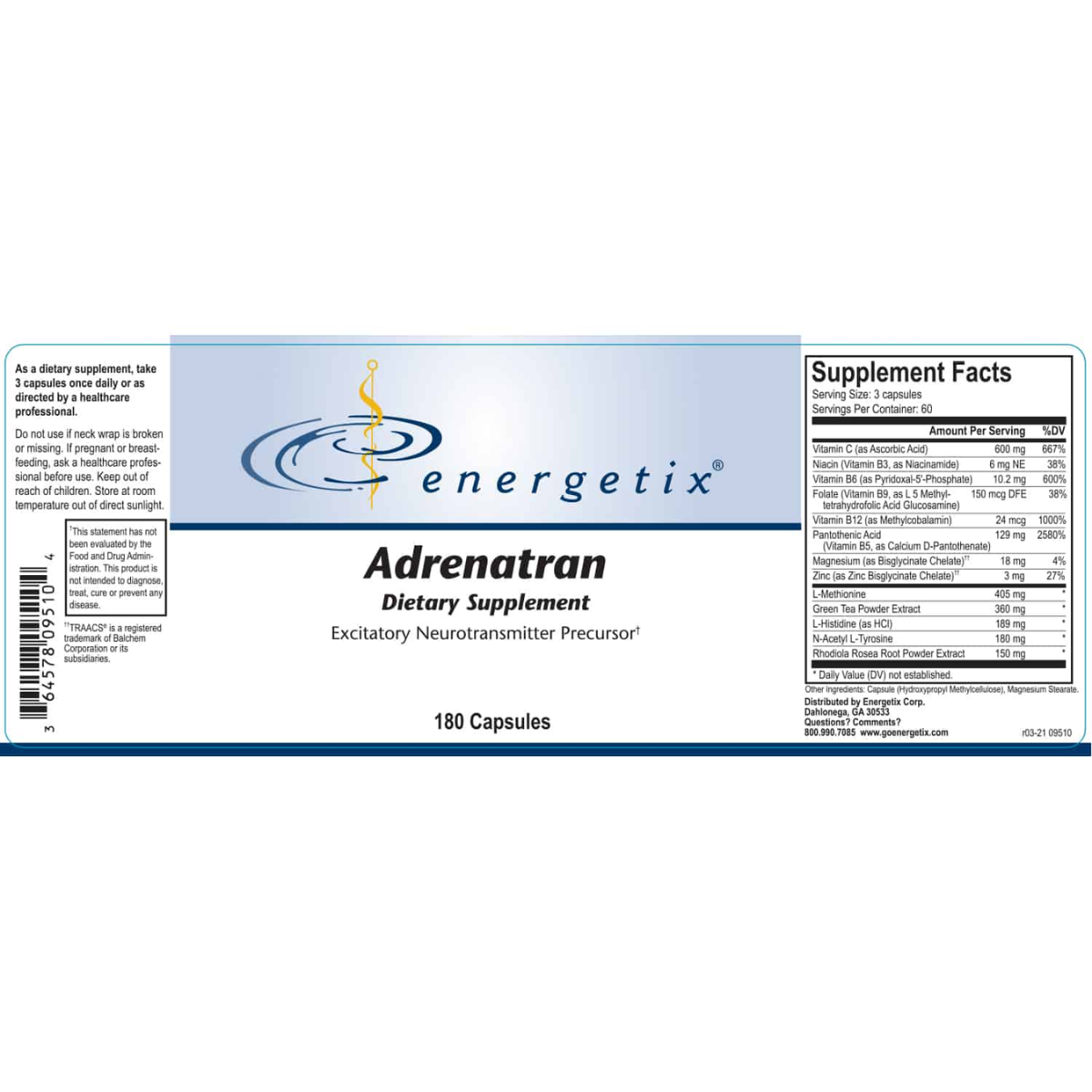 Adrenatran by Energetix, adrenal support, rodiola rosea, green tea extract, adrenal function, energy levels, Adrenal support supplements, Adrenal health supplements, How to support adrenal health, Top supplements for adrenal support and energy